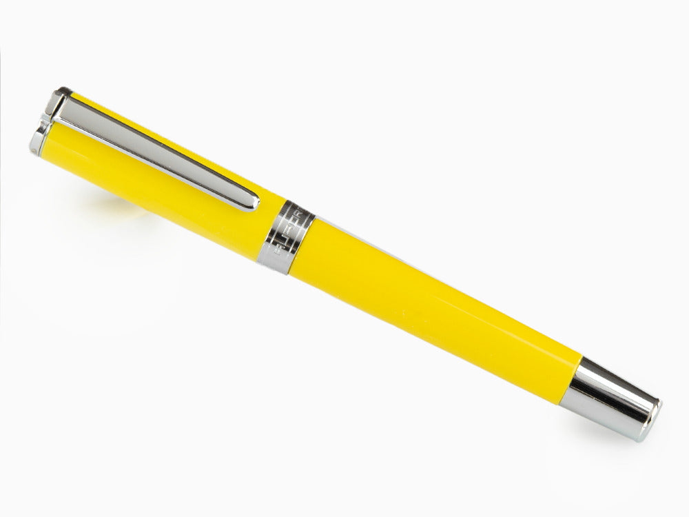 Stylo Plume Aurora TU en Résine Jaune - Chromé - T11Y