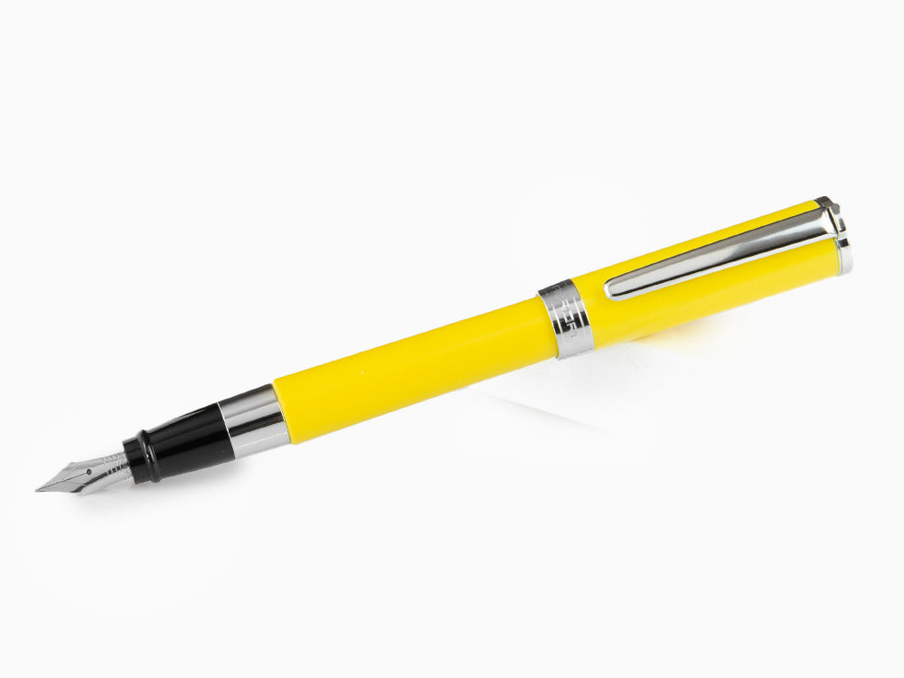 Stylo Plume Aurora TU en Résine Jaune - Chromé - T11Y