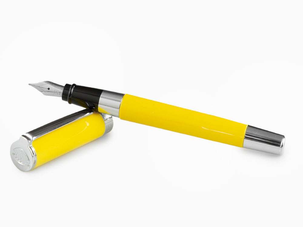 Stylo Plume Aurora TU en Résine Jaune - Chromé - T11Y
