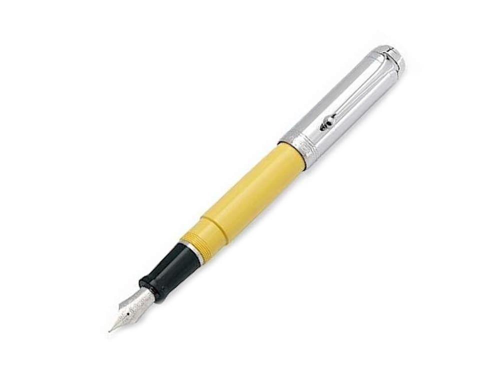 Stylo Plume Aurora Talentum Big, Résine, Attributs Chromés, Jaune, d11cy