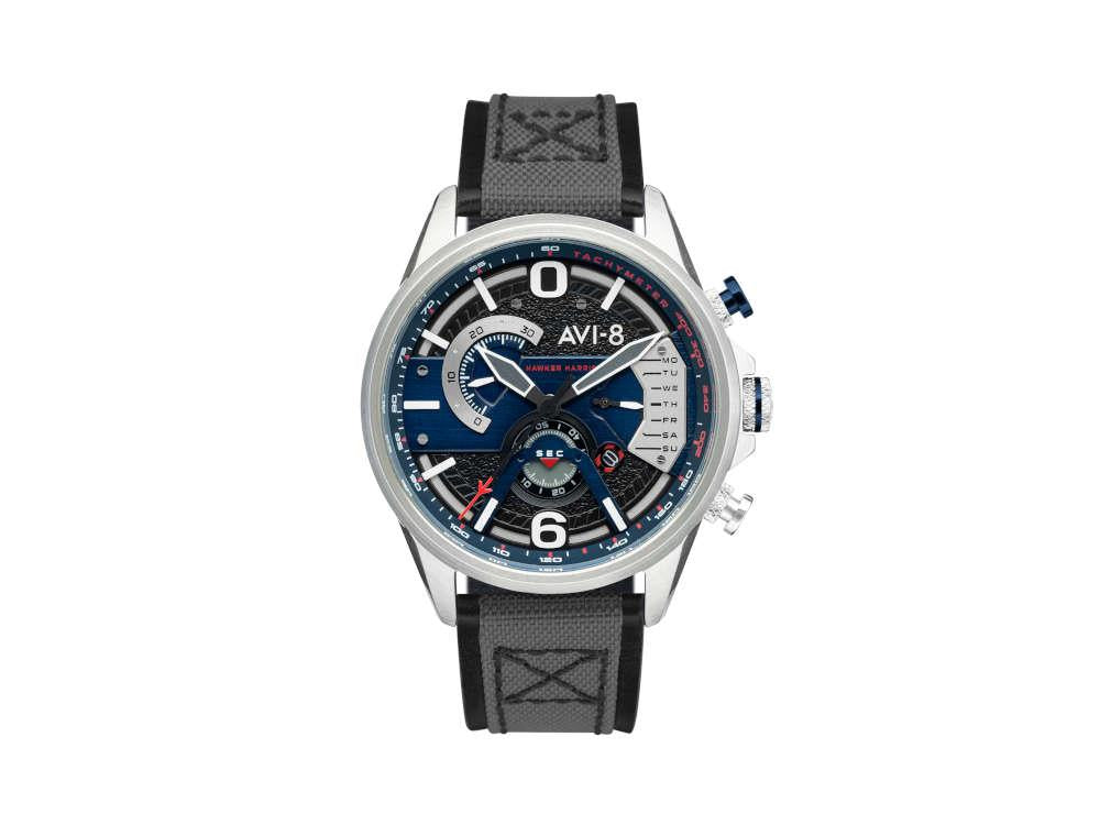 Montre à Quartz AVI-8 Hawker Harrier II, Bleu, 43 mm, AV-4056-04