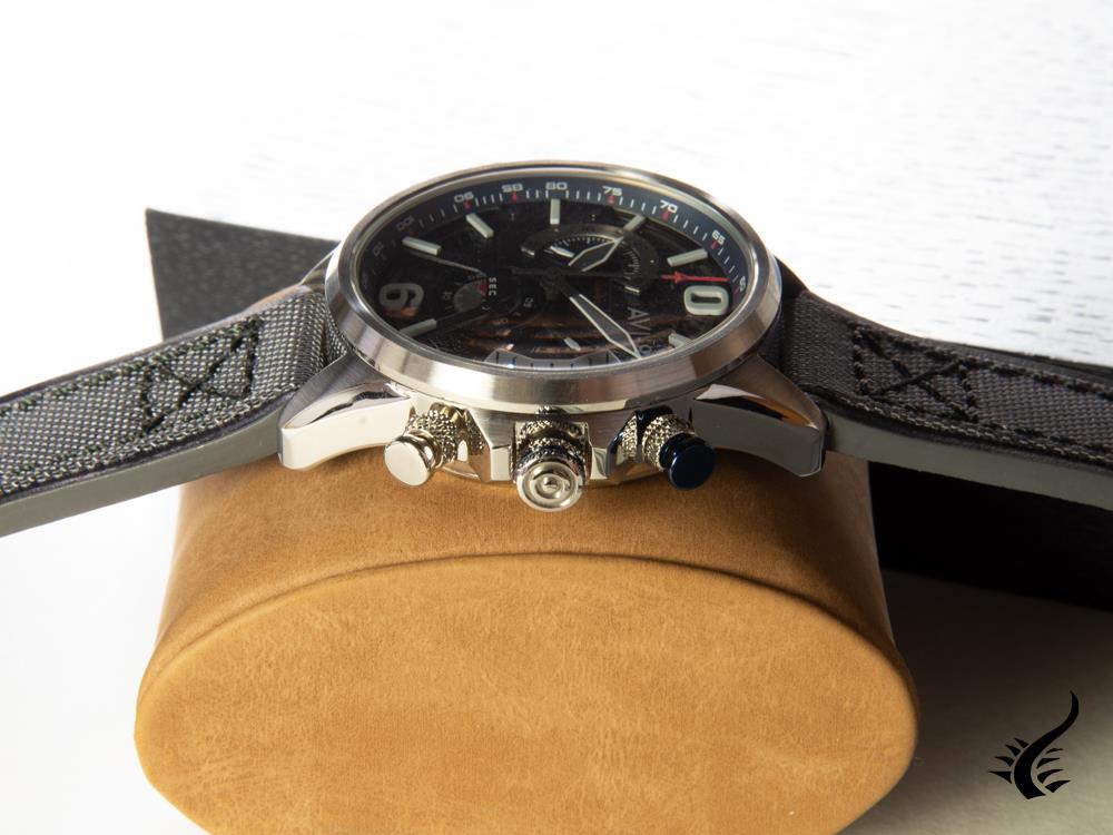 Montre à Quartz AVI-8 Hawker Harrier II, Bleu, 43 mm, AV-4056-04