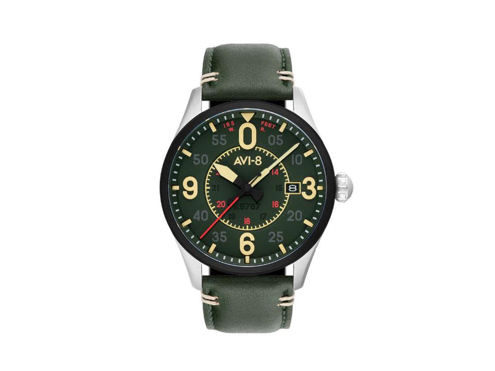 Montre Automatique AVI-8 Spitfire Smith Reading, Vert, 42 mm, AV-4090-03