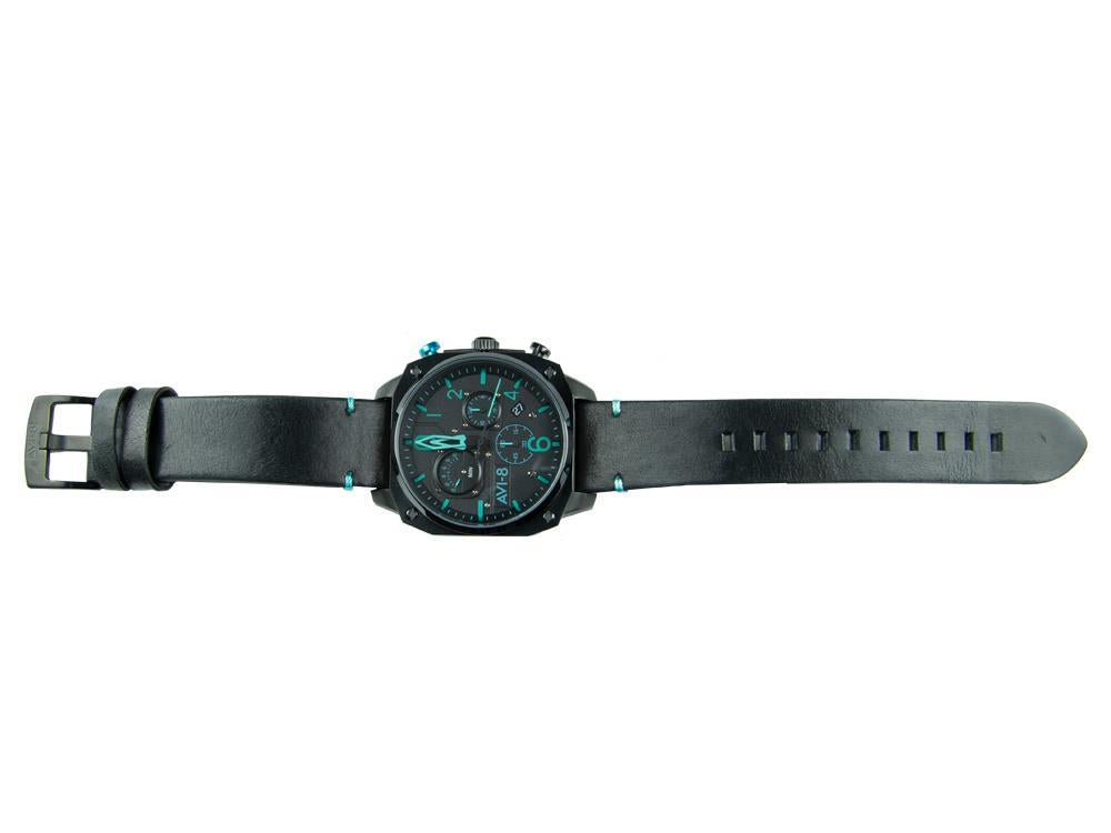 Montre à Quartz AVI-8 Hawker Hunter Retrograde Edition, Noir, 45 mm, AV-4052-05