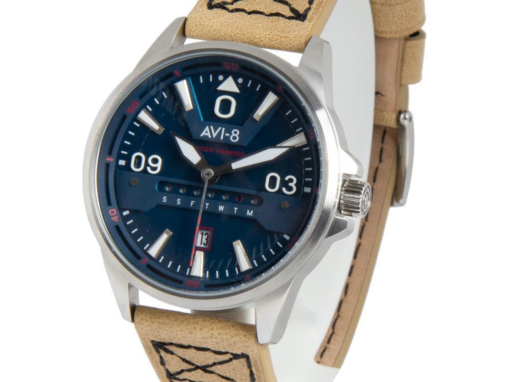 Montre à Quartz AVI-8 Hawker Harrier II, Bleu, 45 mm, AV-4063-02