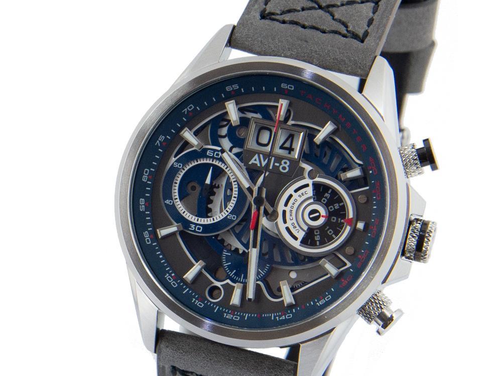 Montre à Quartz AVI-8 Hawker Harrier II Matador, Bleu, 45 mm, AV-4065-04