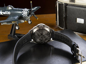 Montre à Quartz AVI-8 P-51 Mustang Blakeslee Chronograph, Blanc, AV-4077-01