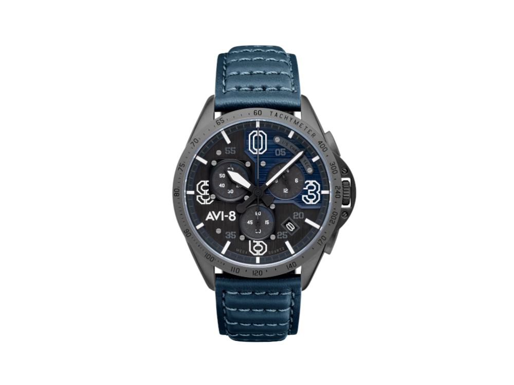 Montre à Quartz AVI-8 P-51 Mustang Blakeslee Chronograph Air Blue, AV-4077-04