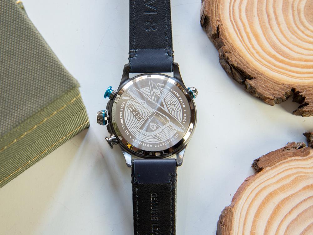 Montre à Quartz AVI-8 Hawker Hunter Duke Chronograph Colerne, Gris, AV-4080-02