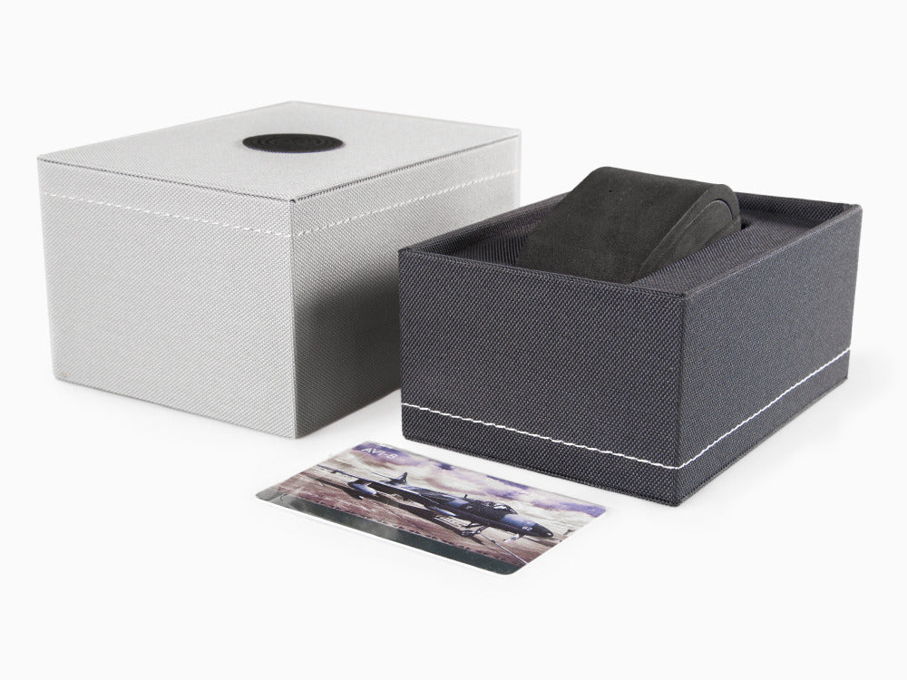 Montre à Quartz AVI-8 Hawker Hurricane Carey Dual Time Manston, Noir, AV-4088-01