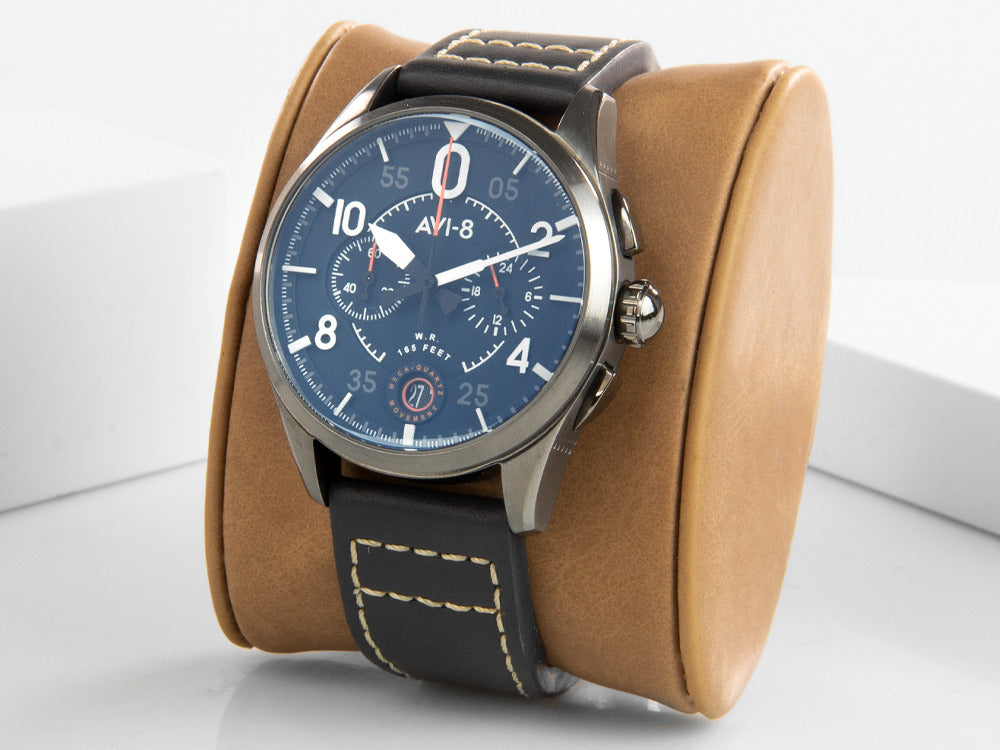 Montre à Quartz AVI-8 Spitfire Lock Chronograph Channel Blue, 42 mm, AV-4089-04