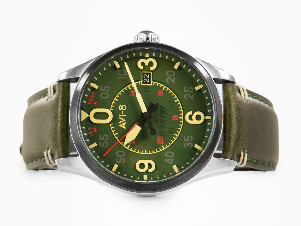 Montre Automatique AVI-8 Spitfire Smith Reading, Vert, 42 mm, AV-4090-03