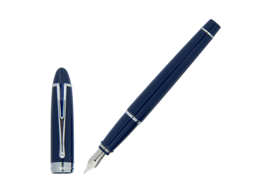 Stylo Plume Aurora Ipsilon De Luxe Résine Bleue B12CBM