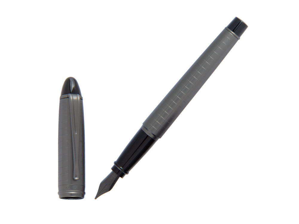 Stylo Plume Aurora IpsilonFull Metal Black, Ruthénium, B16-RQ