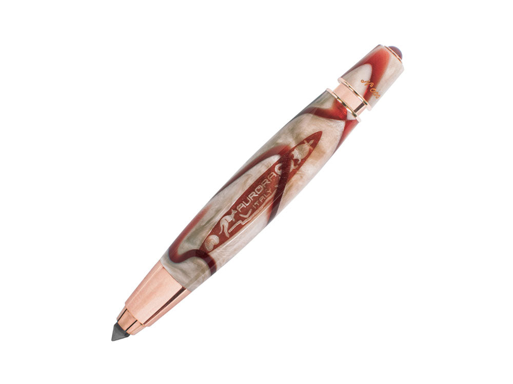 Sketch Pen Aurora Oceania, Edition Limitée, Résine à marbre, Ornements d'or rose