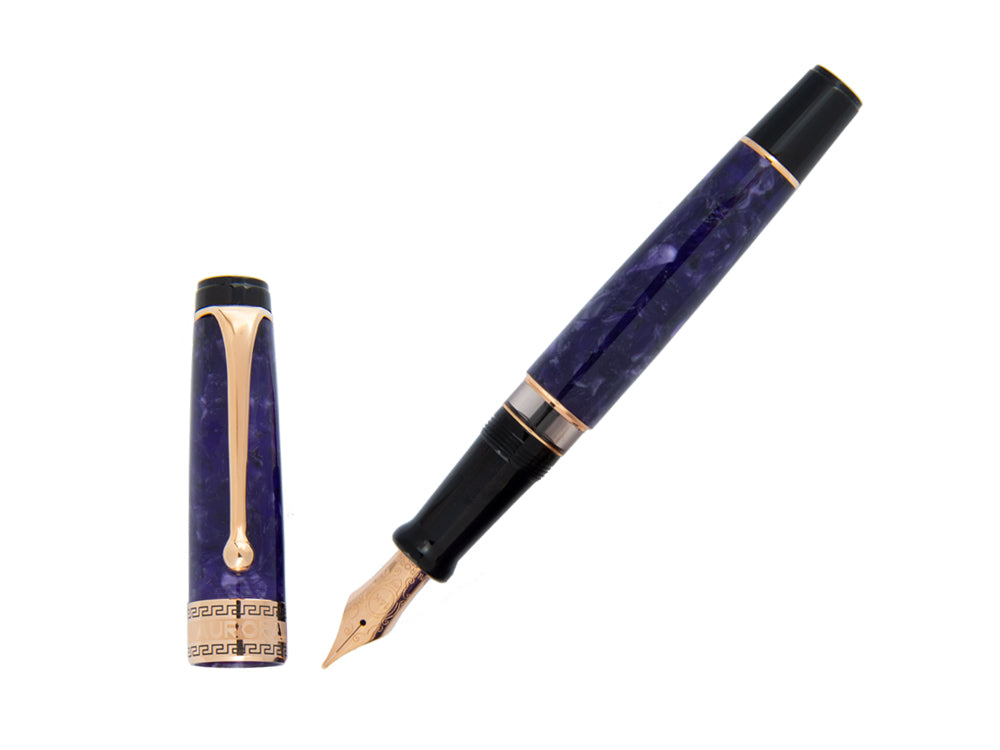 Stylo Plume Aurora Optima, Auroloide, Violet, PVD Or Rosé, 996-VI 996-VI