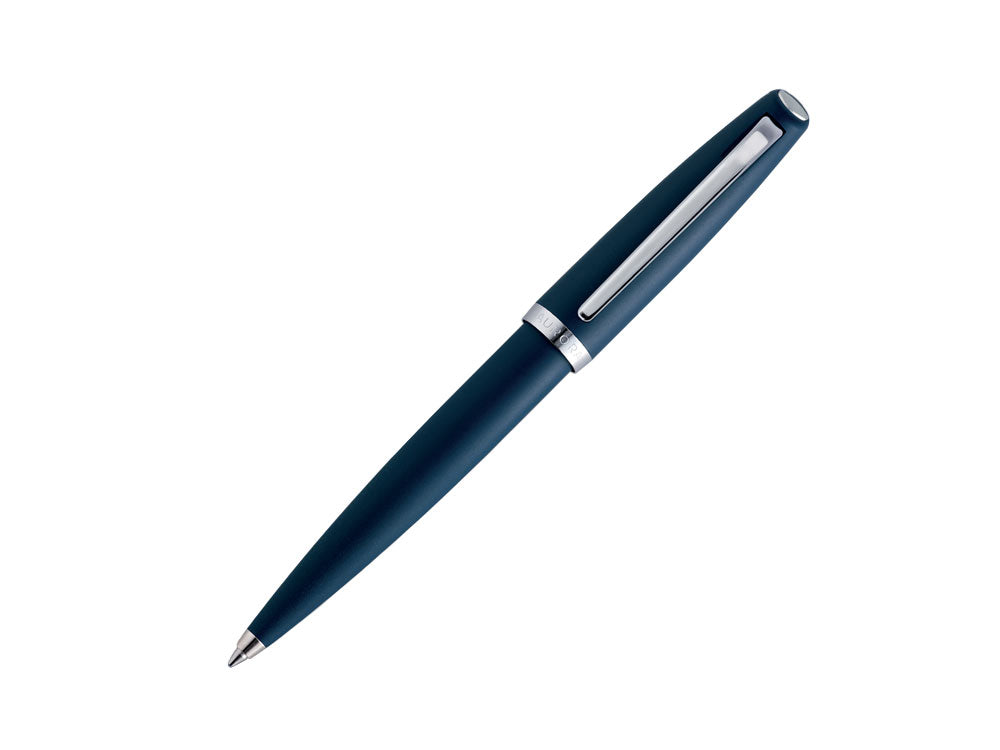 Stylo bille Aurora Style, Résine, Attributs chromés, Marine Bleu, E40-B