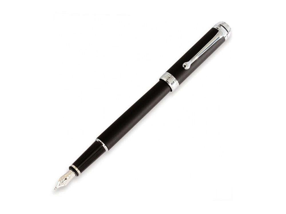 Stylo Plume Aurora Talentum Finesse - Résine Noire - D13N