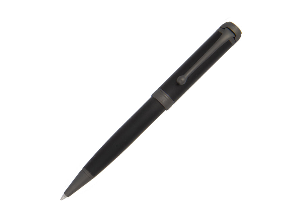 Stylo bille Aurora Talentum Full Metal Black, Résine, Noir, Ruthénium, D30-RN