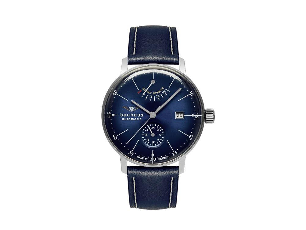Montre Automatique Bauhaus Aviation Dessau, Bleu, 41 mm, Miyota 9132, 2060-3