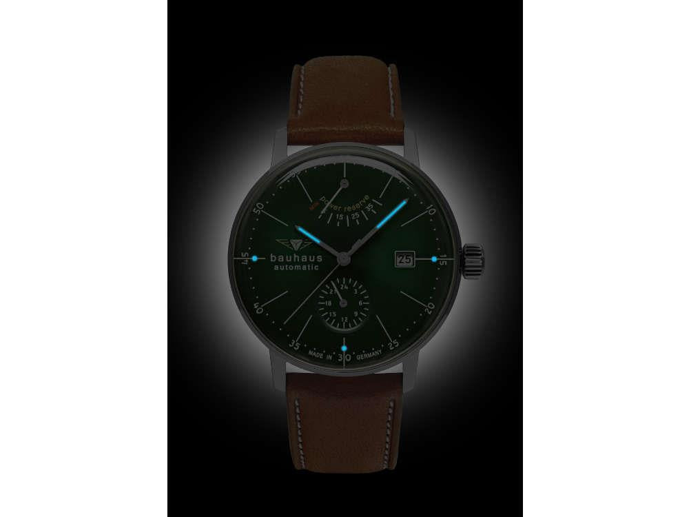 Montre Automatique Bauhaus Aviation Dessau, Vert, 41 mm, Miyota 9132, 2060-4