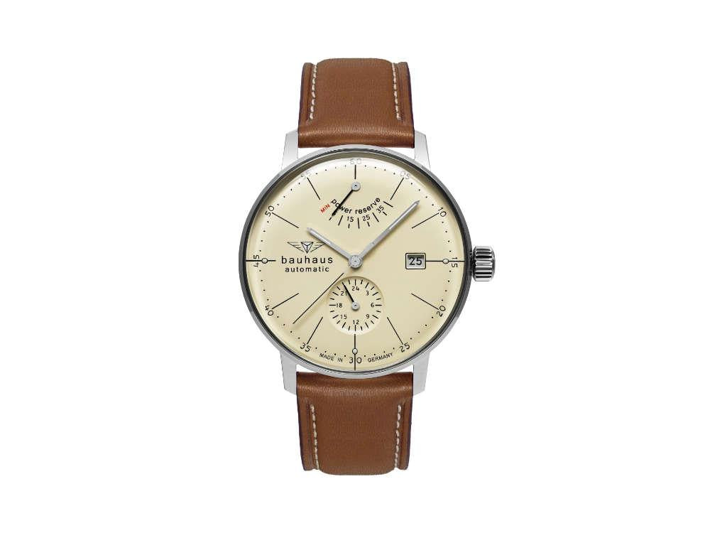 Montre Automatique Bauhaus Aviation Dessau, Beige, 41 mm, Miyota 9132, 2060-5