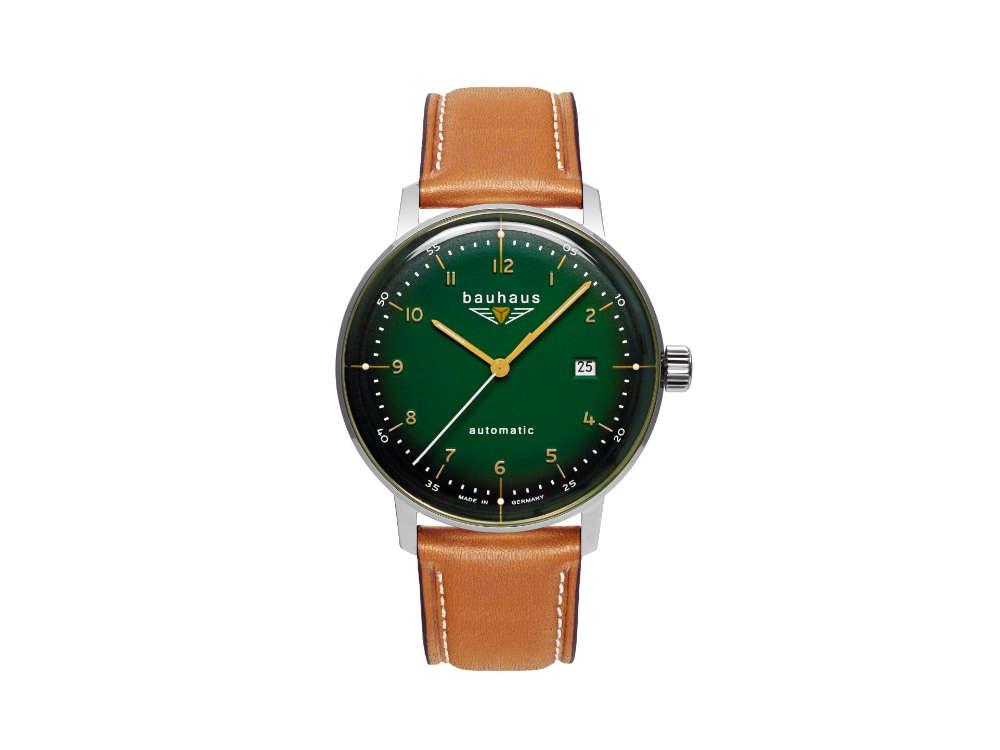 Montre Automatique Bauhaus Aviation Dessau, Vert, 40 mm, Miyota 8215, 2064-4