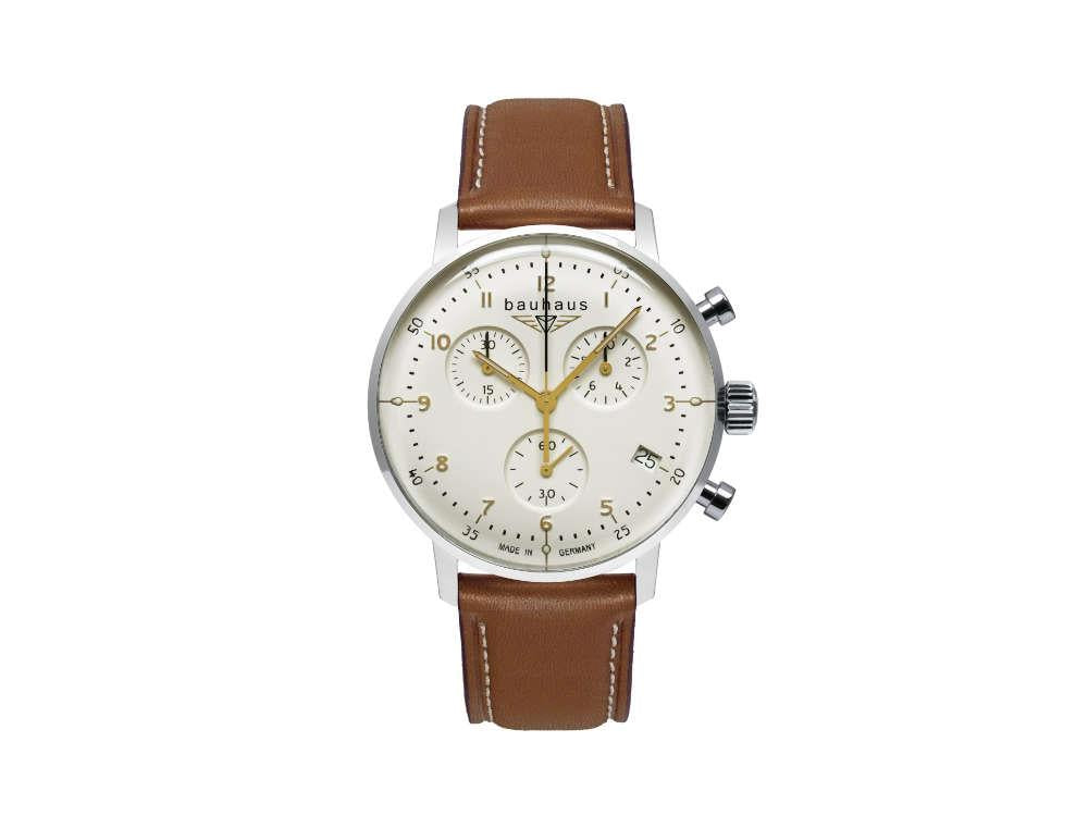 Montre à Quartz Bauhaus Aviation Dessau, Vert, 41 mm, Chronographe, Jour, 2096-1