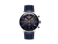 Montre à Quartz Bauhaus Aviation Dessau, Bleu, 41 mm, Chronographe, Jour, 2096-3