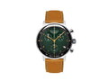 Montre à Quartz Bauhaus Aviation Dessau, Vert, 41 mm, Chronographe, Jour, 2096-4