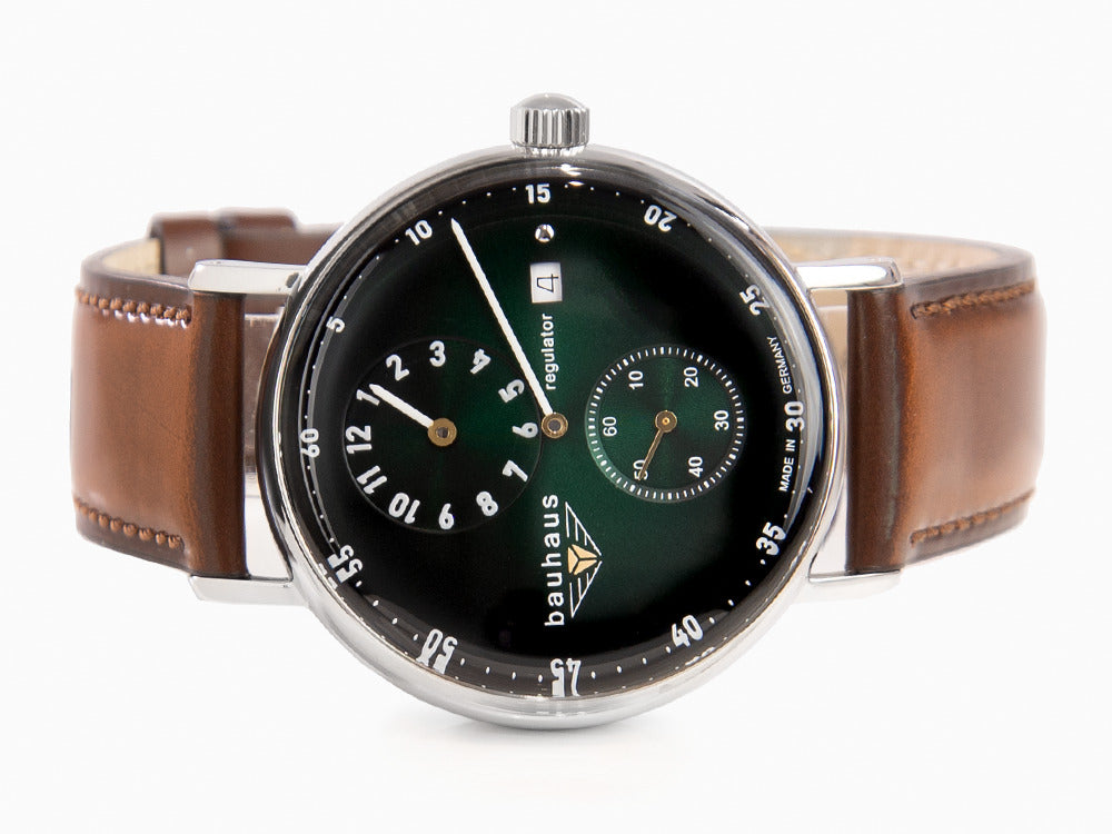 Montre Automatique Bauhaus, Vert, 41 mm, Jour, 2126-4