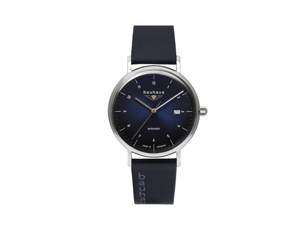 Montre Automatique Bauhaus, Bleu, 41 mm, Jour, 2152-3