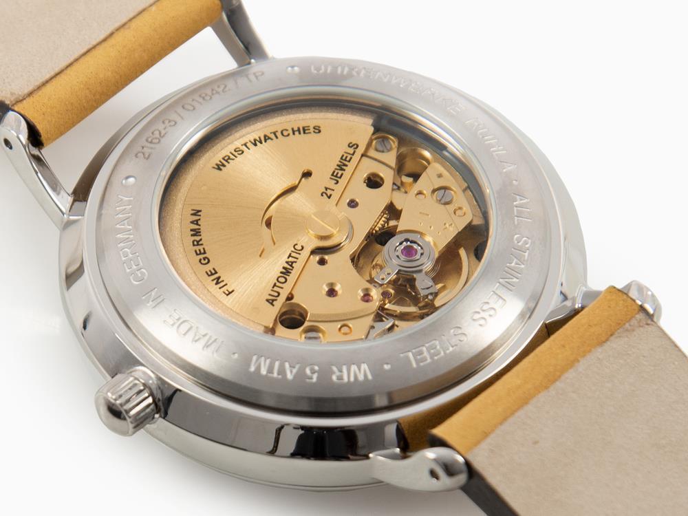 Montre Automatique Bauhaus, Bleu, 41 mm, Jour et Date, 2162-3