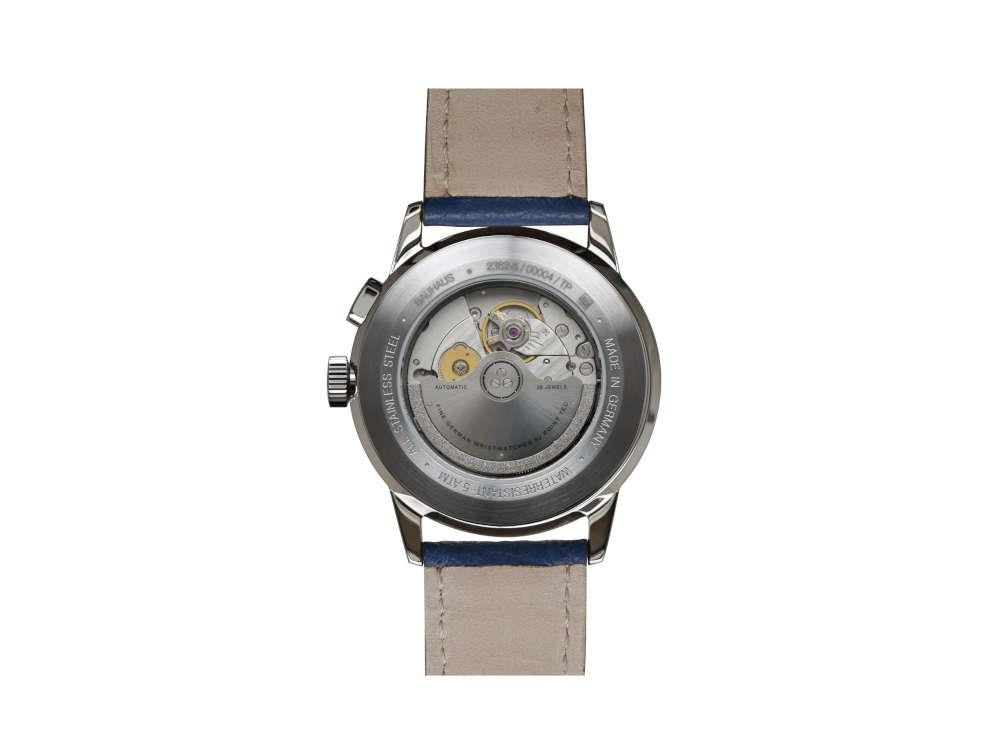 Montre Automatique Bauhaus Aviation G38 Dessau, Bleu, 42 mm, Miyota 9100, 2362-3