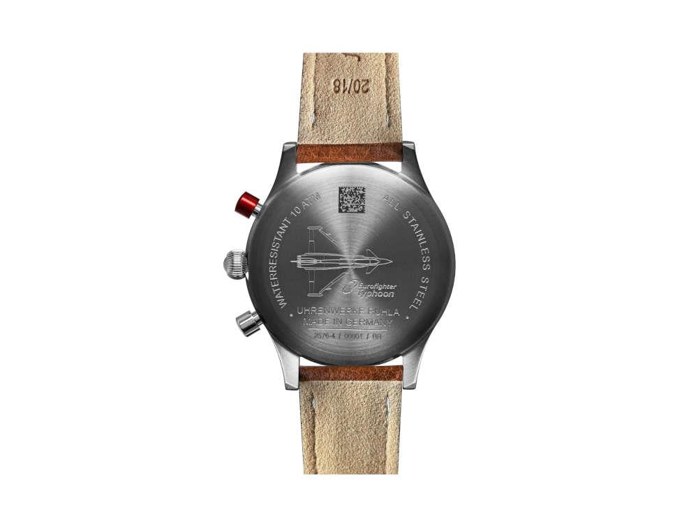 Montre à Quartz Bauhaus Aviation, Vert, 41 mm, Chronographe, Jour, 2576-4