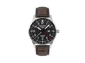 Montre à Quartz Bauhaus Aviation Tornado GMT, Noir, 42 mm, Jour, 2744-2
