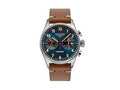 Montre à Quartz Bauhaus Aviation Tornado, Bleu, 42 mm, Chronographe, 2772-3