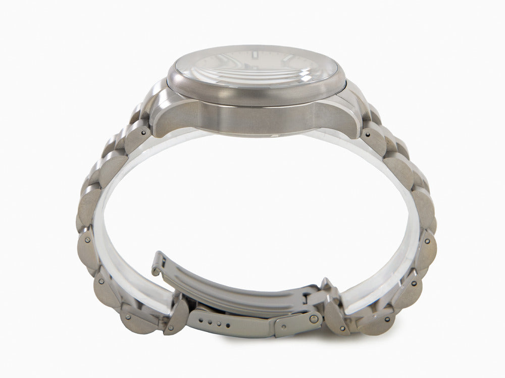 Montre Automatique Bauhaus Aviation, Titane, Beige, 42 mm, 8205, GMT, 2868M-5