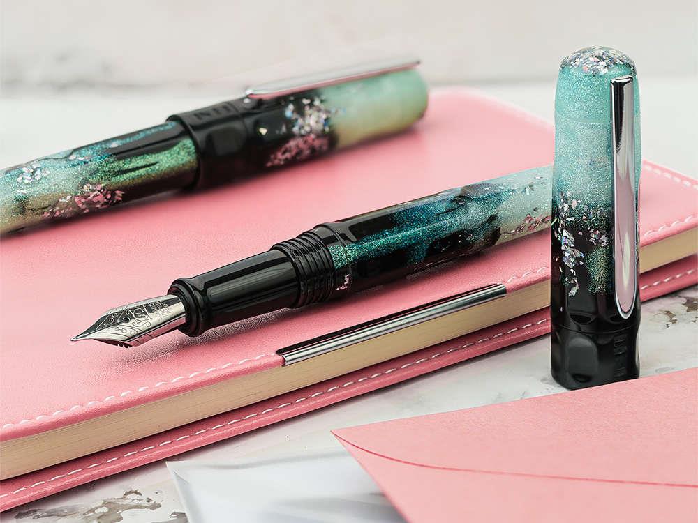 Stylo Plume Benu Talisman Edelweiss, Turquoise, 19.2.06.5.0