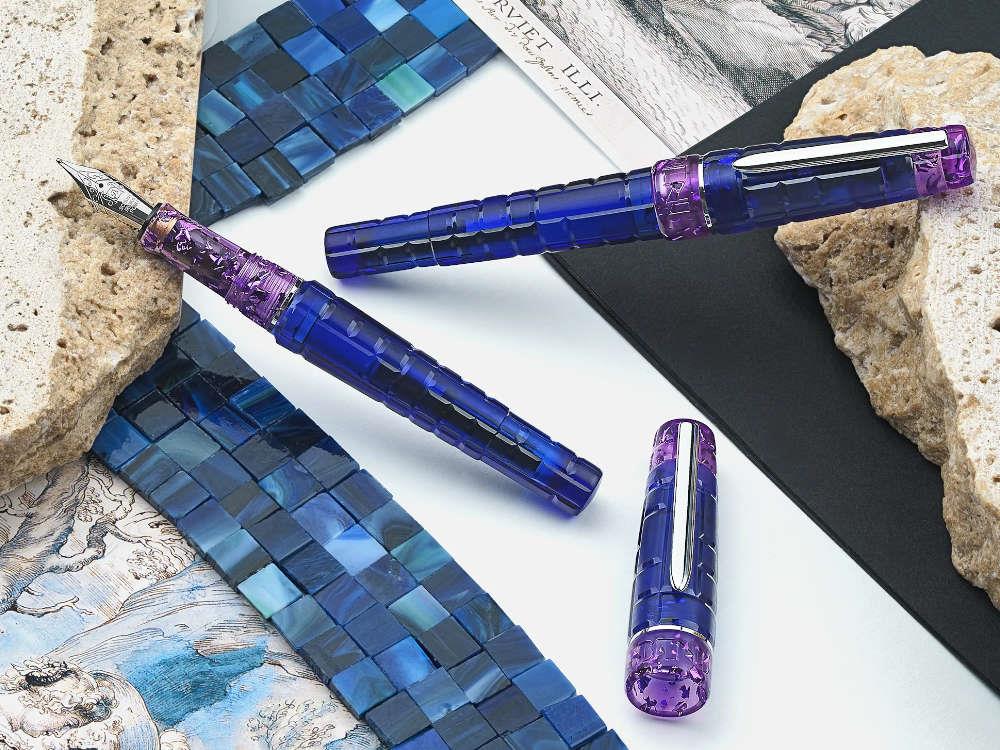 Stylo Plume Benu Tessera Tanzanite, Résine, Violet, 25.2.2.5.0-S