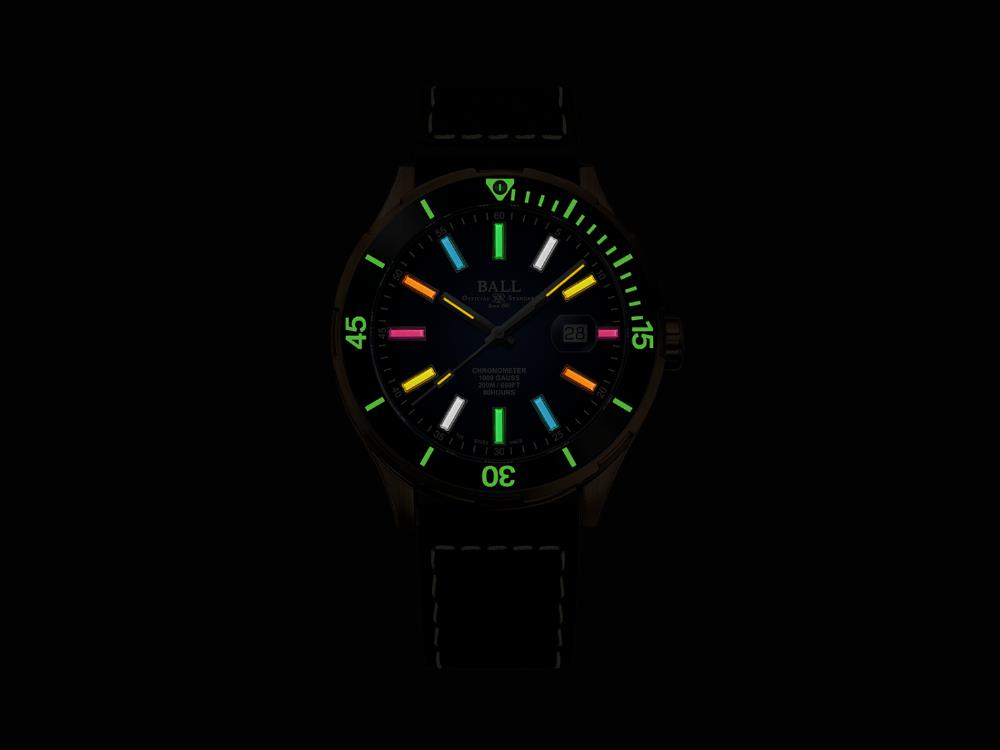 Montre Automatique Ball Roadmaster M Marvelight Bronze, DD3072B-L3CJ-BER