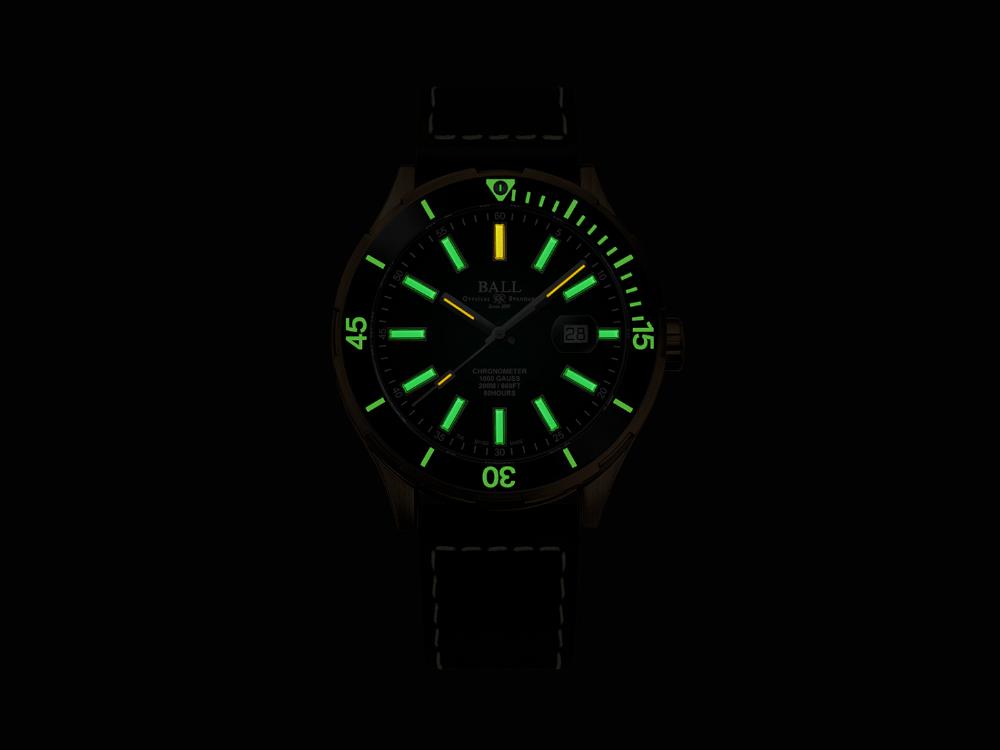 Montre Automatique Ball Roadmaster M Marvelight Bronze, DD3072B-L3CJ-GR