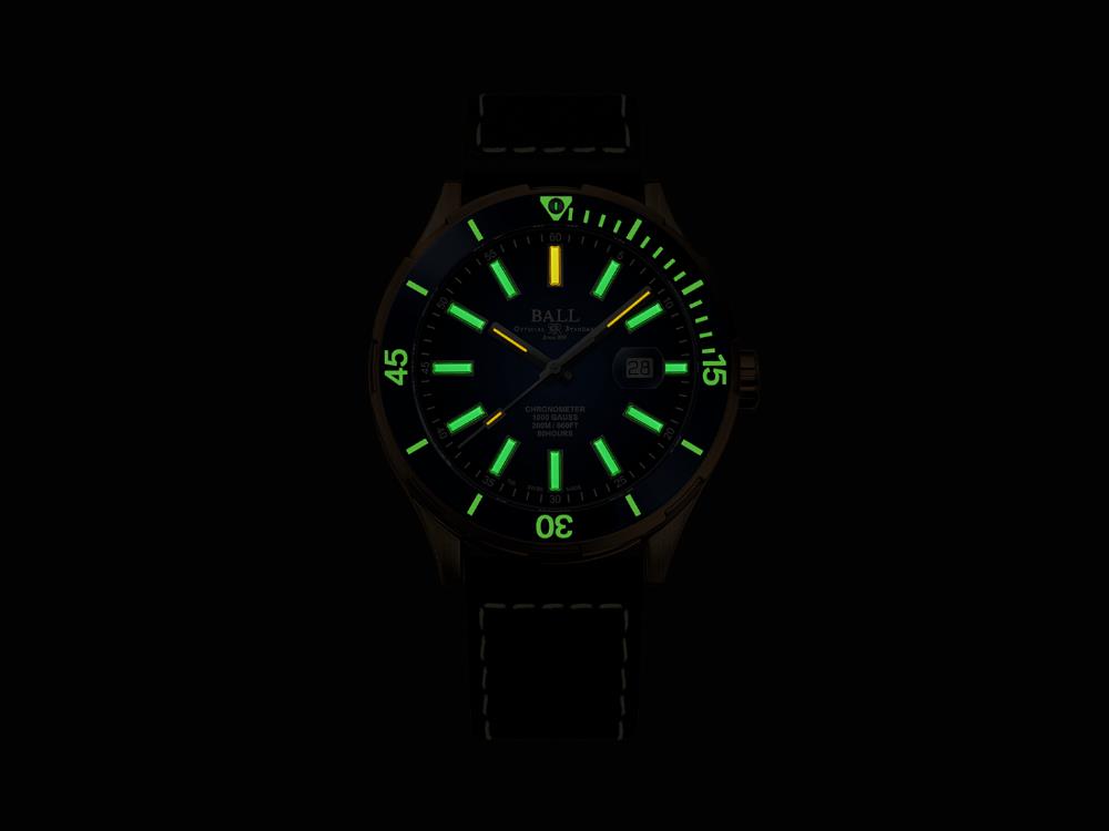 Montre Automatique Ball Roadmaster M Marvelight Bronze, DD3072B-L4CJ-BE