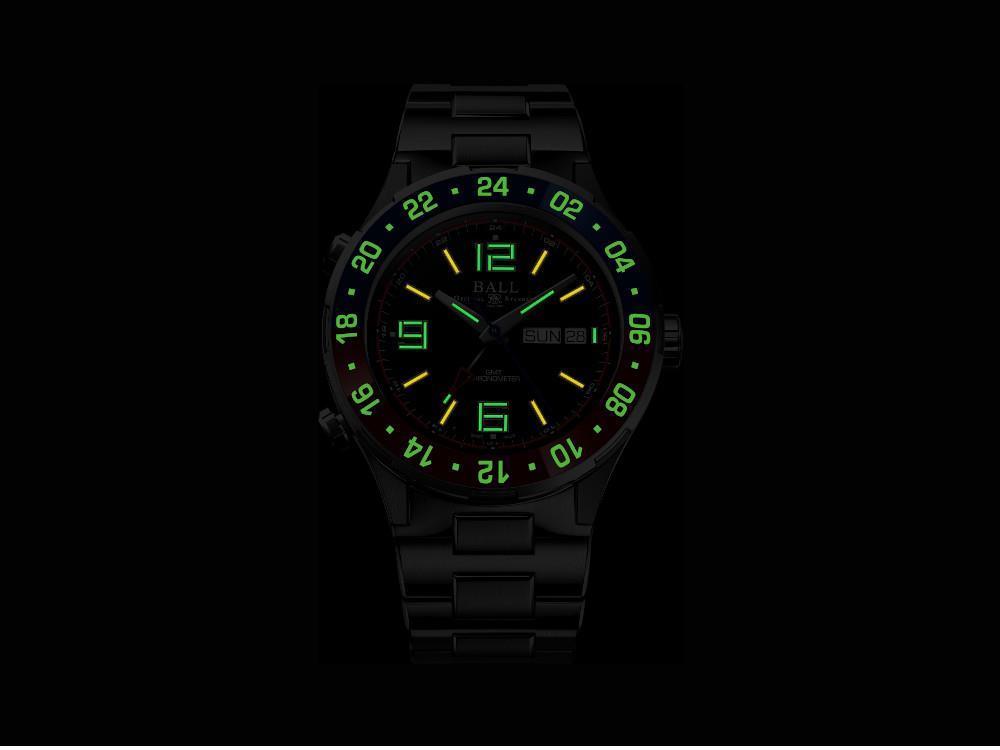 Montre Automatique Ball Roadmaster Marine GMT, Edition Limitée, DG3000A-S4C-BK