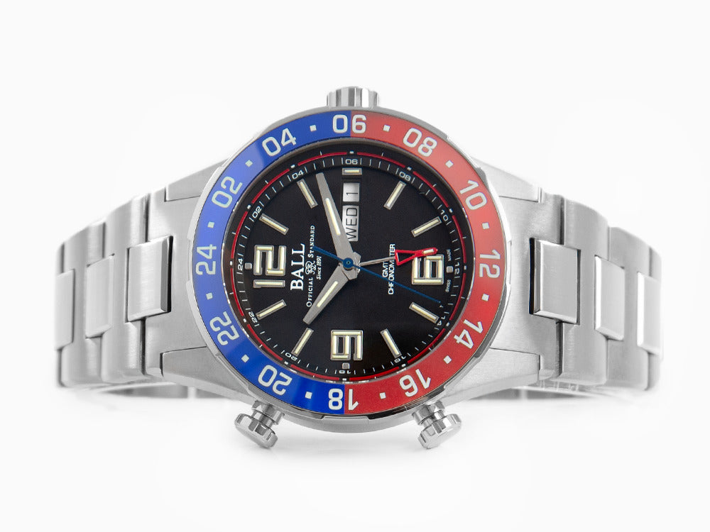 Montre Automatique Ball Roadmaster Marine GMT, Ed. Limitée, COSC, DG3030B-S4C-BK