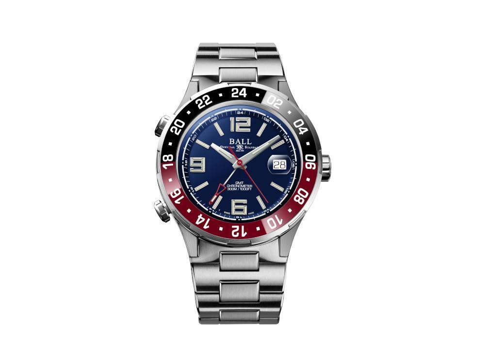 Montre Automatique Ball Roadmaster Pilot GMT, Ed. Limitée, COSC, DG3038A-S1C-BE