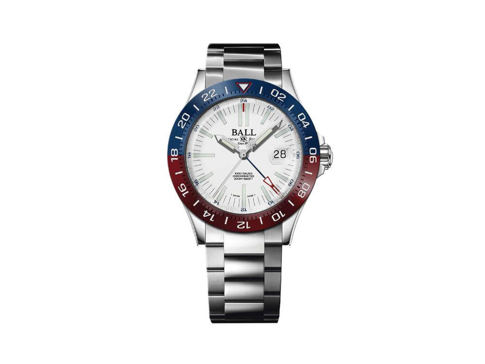 Montre Automatique Ball Engineer III Outlier GMT, Blanc, 40 mm, DG9002B-S2C-WH