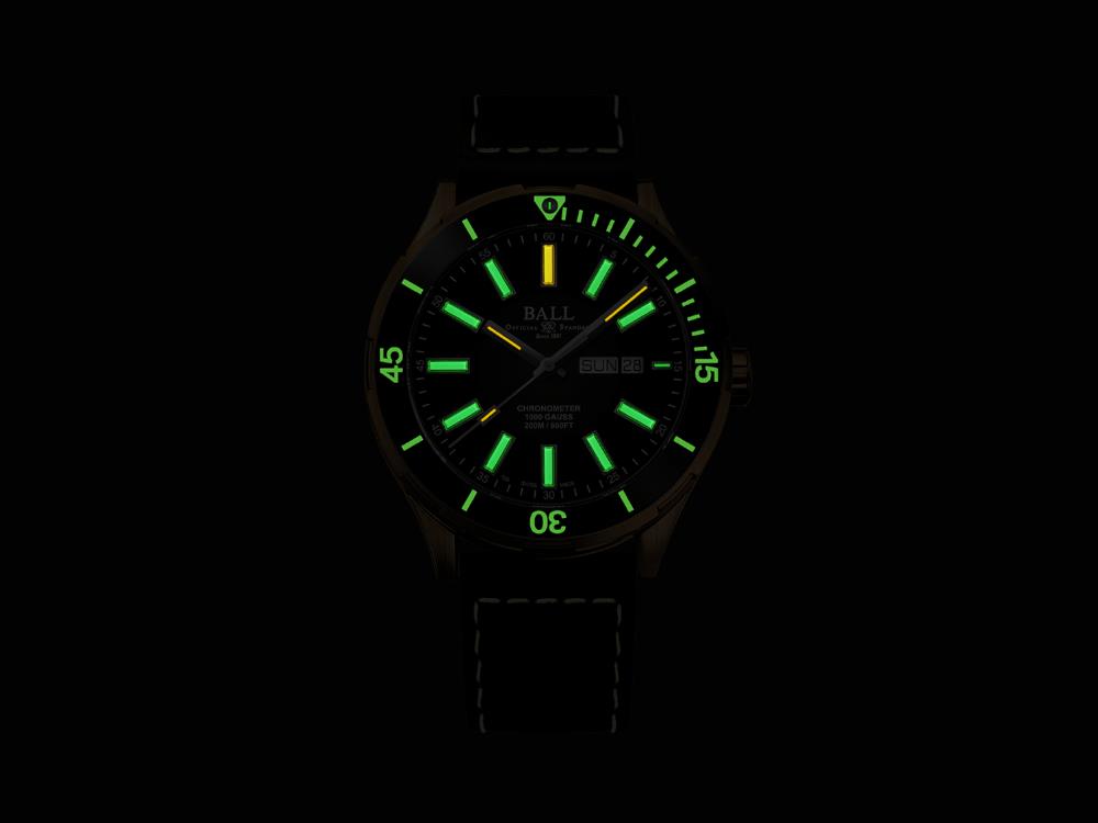 Montre Automatique Ball Roadmaster Marvelight Bronze, DM3070B-L3CJ-BK