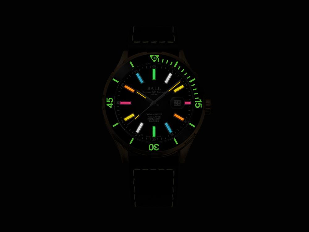 Montre Automatique Ball Roadmaster Marvelight Bronze, DM3070B-L3CJ-BKR