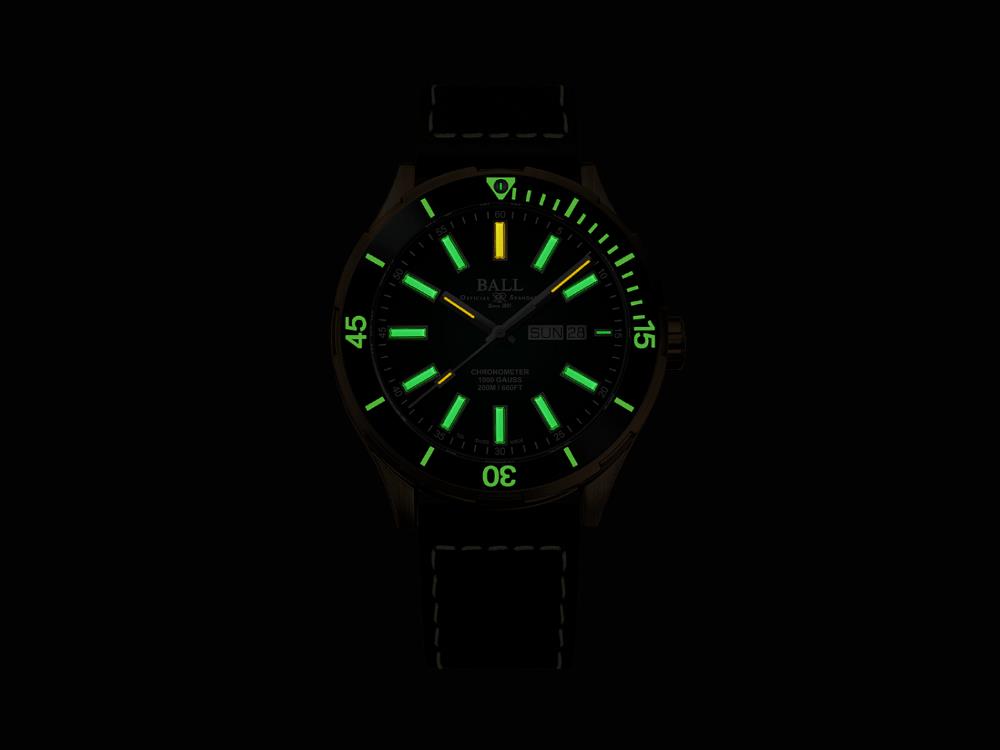 Montre Automatique Ball Roadmaster Marvelight Bronze, DM3070B-L3CJ-GR